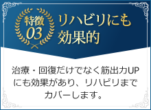 特徴3 リハビリにも効果的